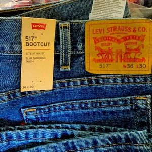 Mens 517 Levi’s Bootcut 36x30 NEW never worn